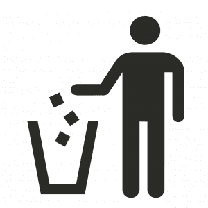 managing rubbish while living in a van